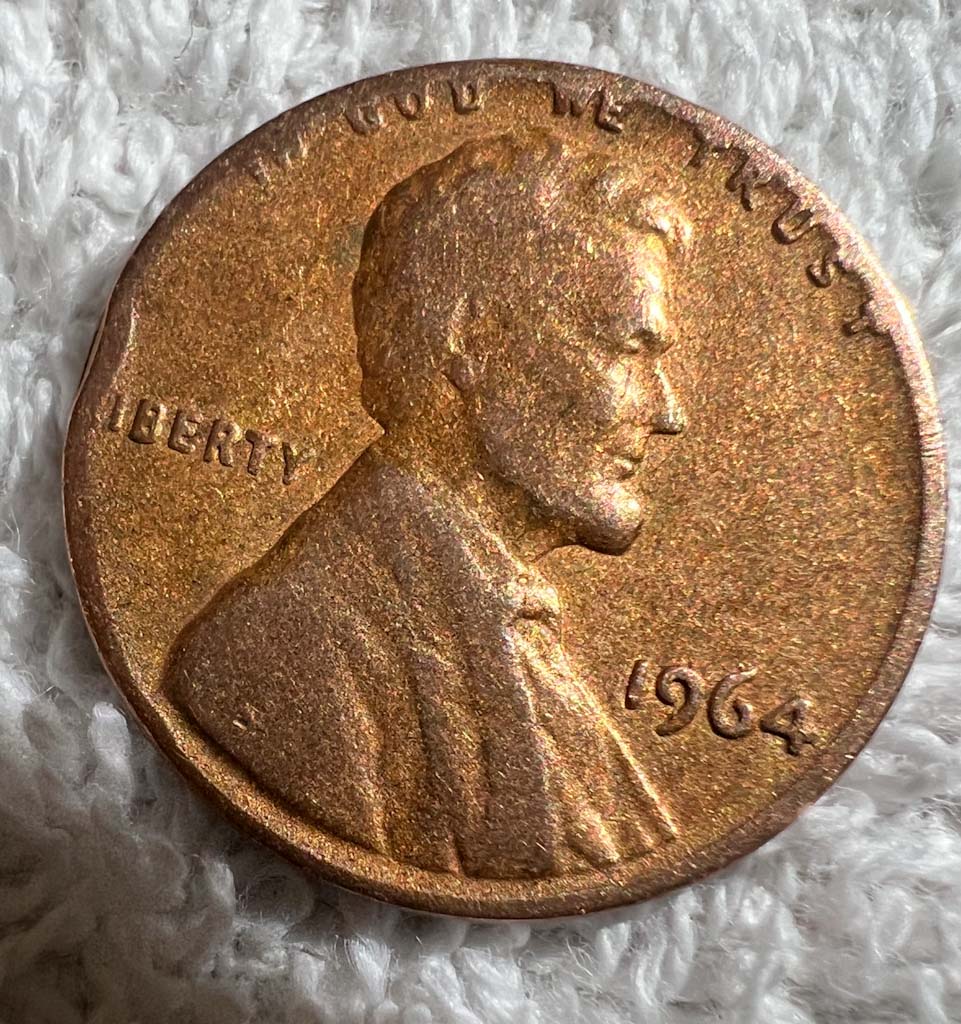 1964-Gold-Penny-Sandblasted